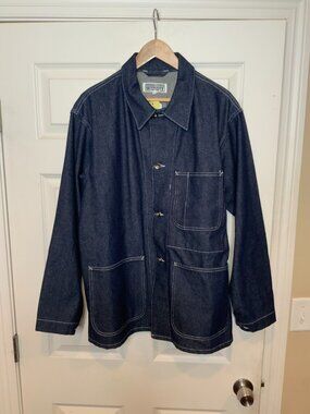Engineered Garments Blue 12 Oz Denim Workaday Work Jacket, Size Medium